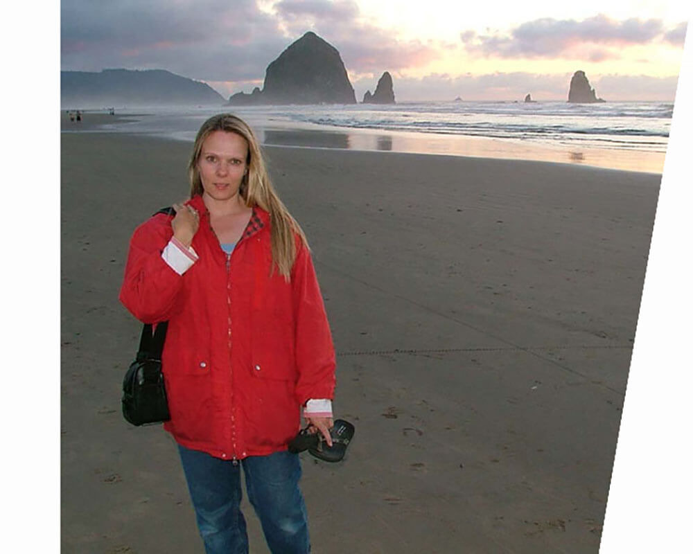 Walking on Cannon Beach Oregon