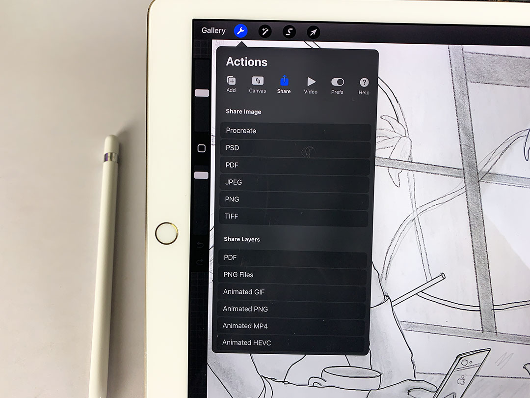 When you know how to use the Procreate app, you will easily be able to share your work