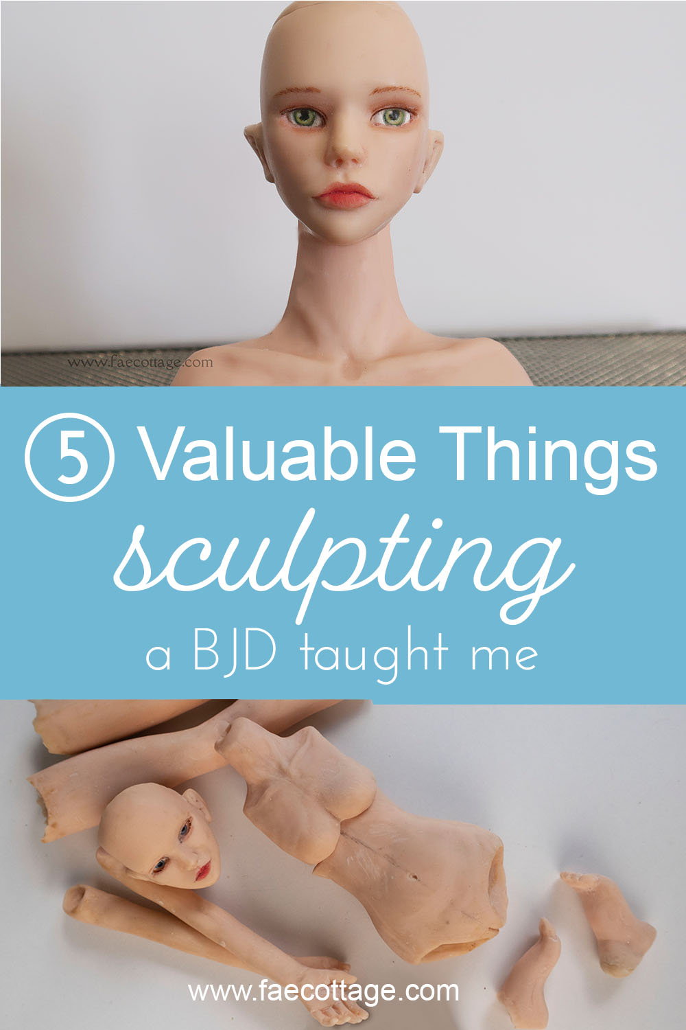 Five valuable things sculpting a BJD taught me. Learn to sculpt a BJD.